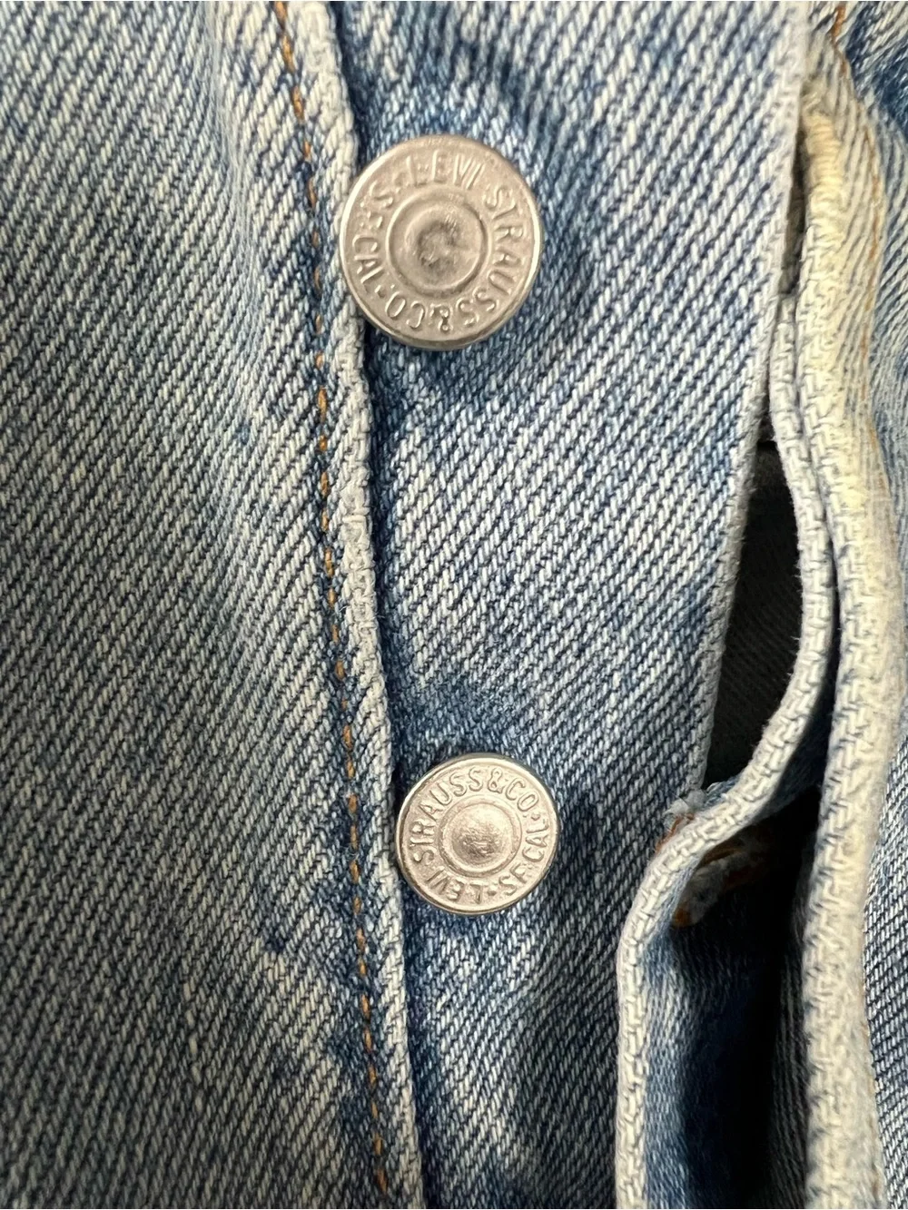 Vintage 1994 Levi’s 501 Jeans Made in USA Button Fly Light Wash Straight Leg 36